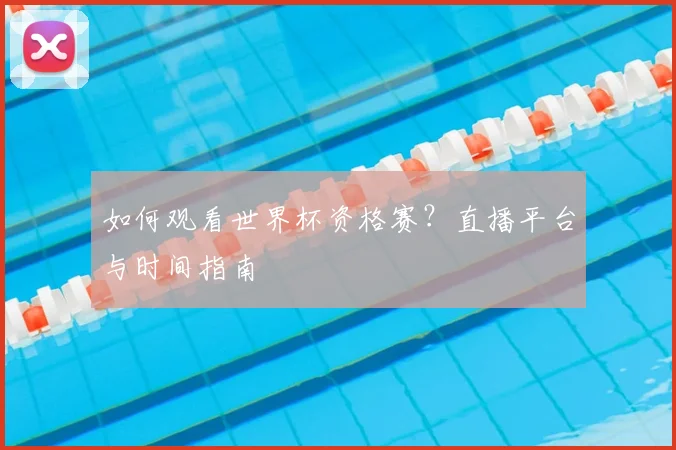 如何观看世界杯资格赛？直播平台与时间指南