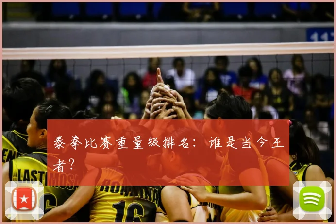 泰拳比赛重量级排名：谁是当今王者？