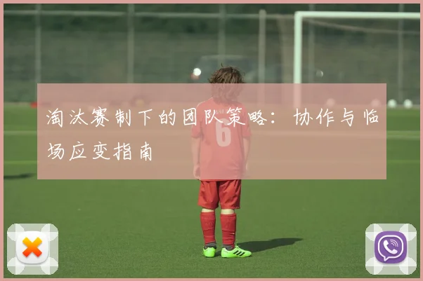 淘汰赛制下的团队策略：协作与临场应变指南